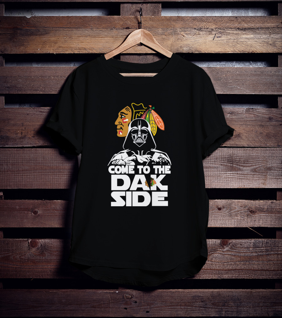 Come To The Dark Side Darth Vader Chicago Blackhawks Fan T-Shirt