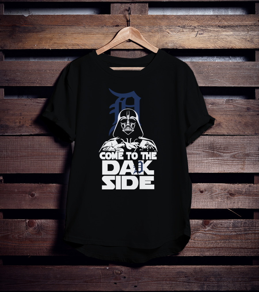 Come To The Dark Side Darth Vader Detroit Tigers T-Shirt