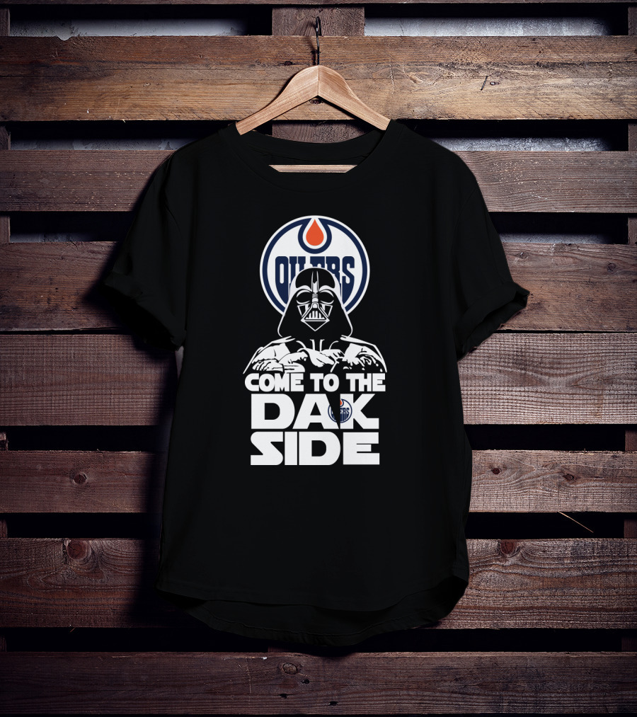 Edmonton Oilers Come To The Dark Side Darth Vader Fans T-Shirt