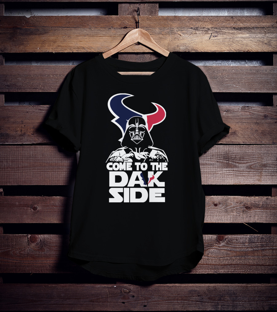 Come To The Dark Side Darth Vader Houston Texans T-Shirt