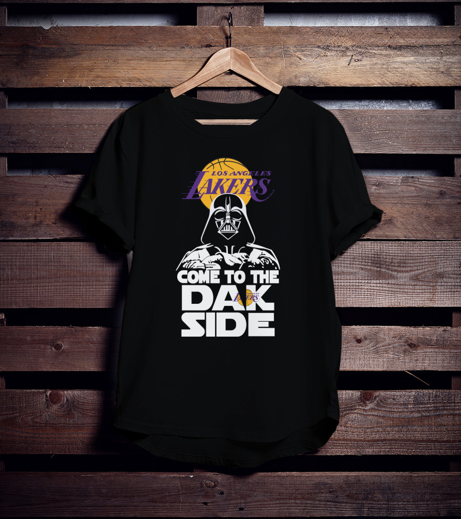 Los Angeles Lakers Come To The Dark Side Darth Vader Fusion T-Shirt