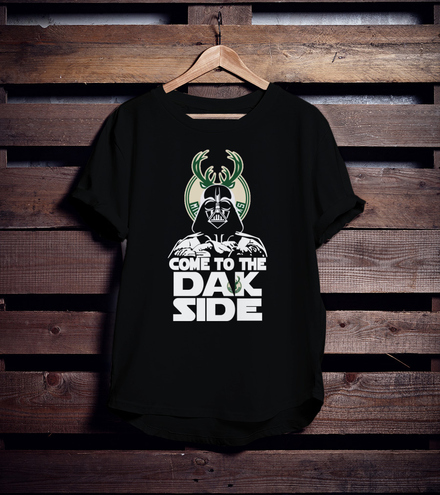 Come To The Dark Side Milwaukee Bucks Fans T-Shirt