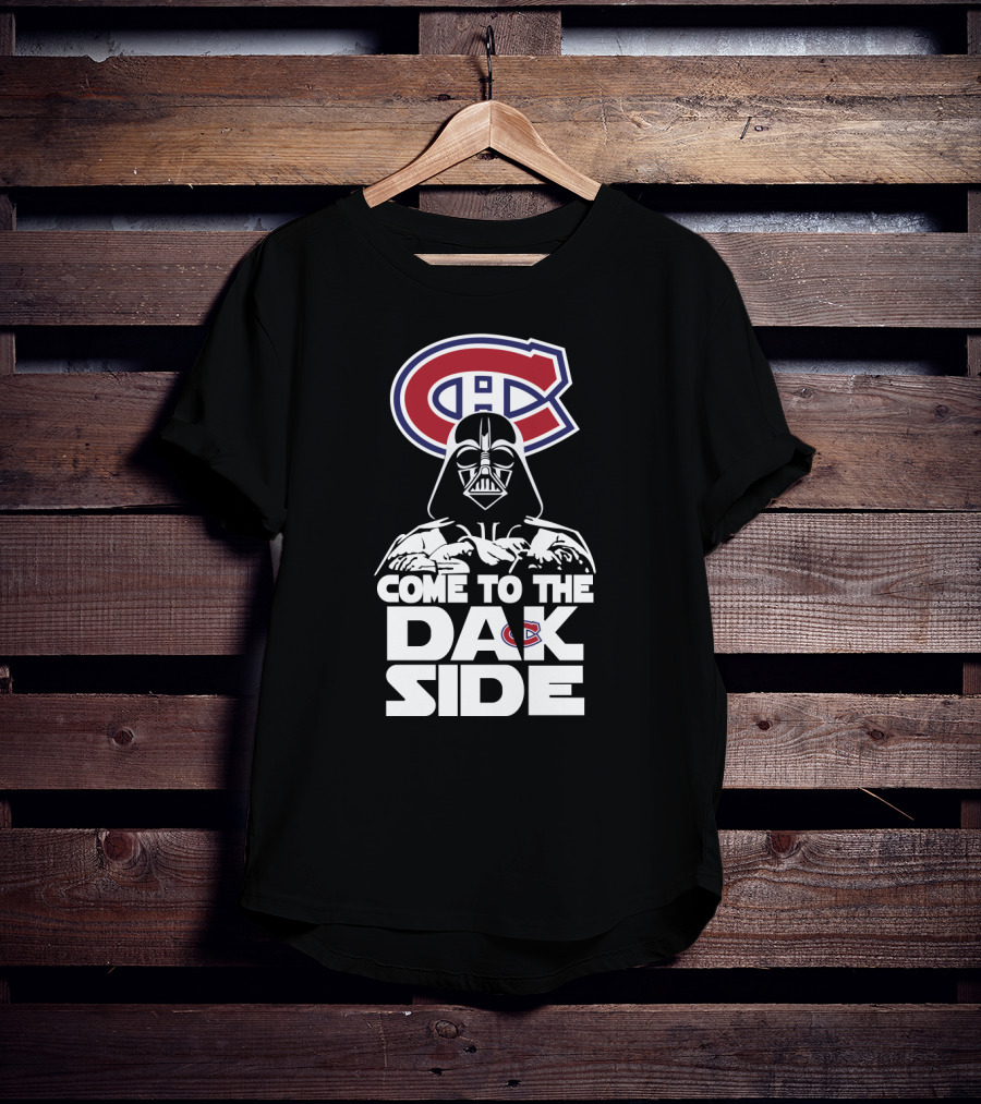 Montreal Canadiens Logo Darth Vader Come To The Dark Side T-Shirt
