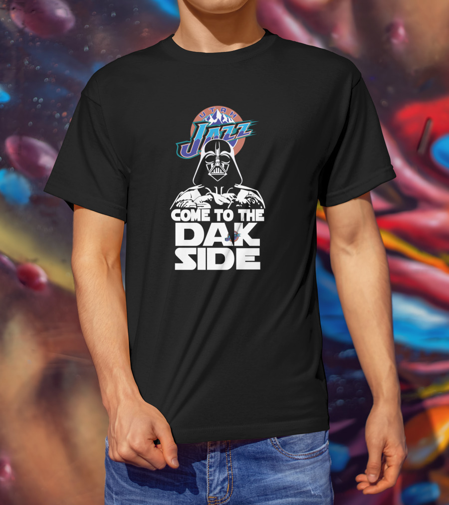 Utah Jazz Come To The Dark Side Darth Vader Fans T-Shirt