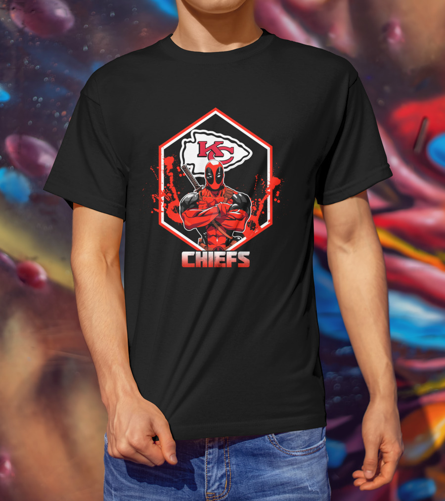 Deadpool Chiefs Kc Fans T-Shirt