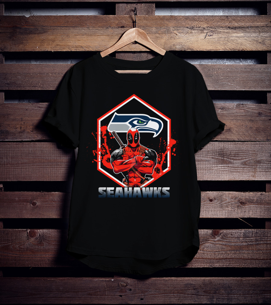 Deadpool Seattle Seahawks Fans T-Shirt