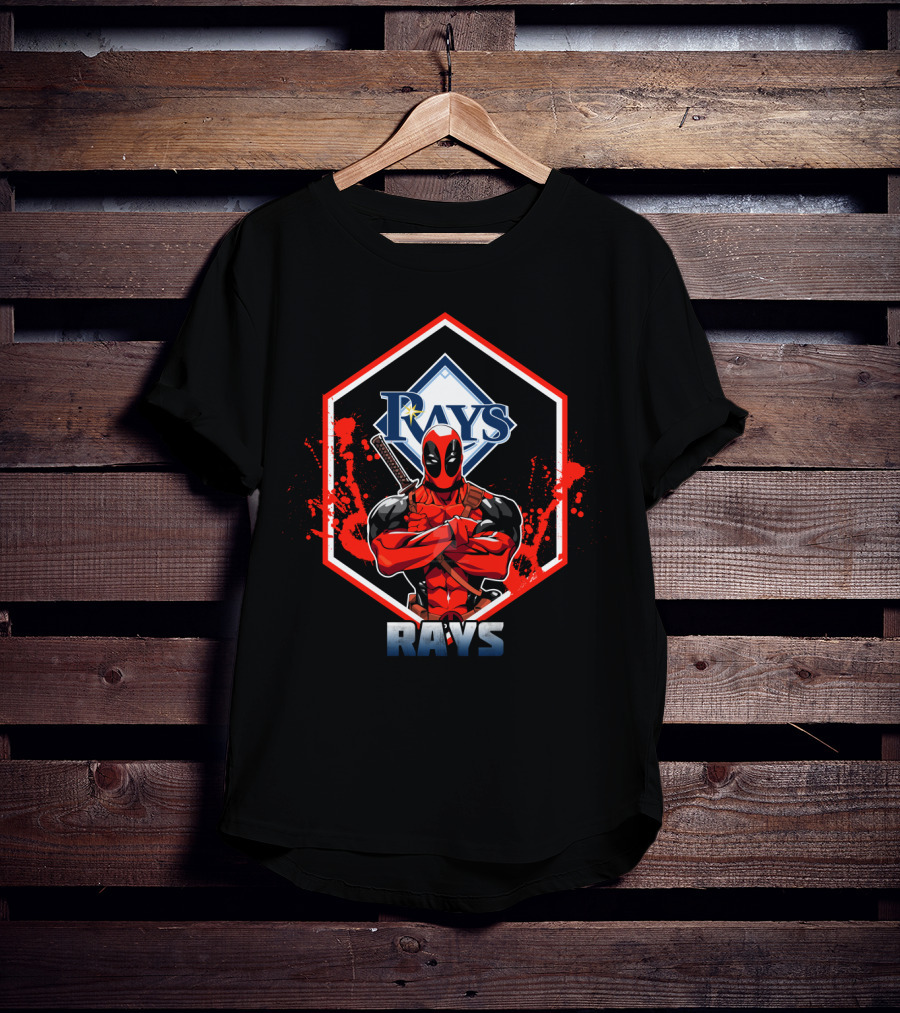 Tampa Bay Rays Deadpool Crossover Fan T-Shirt