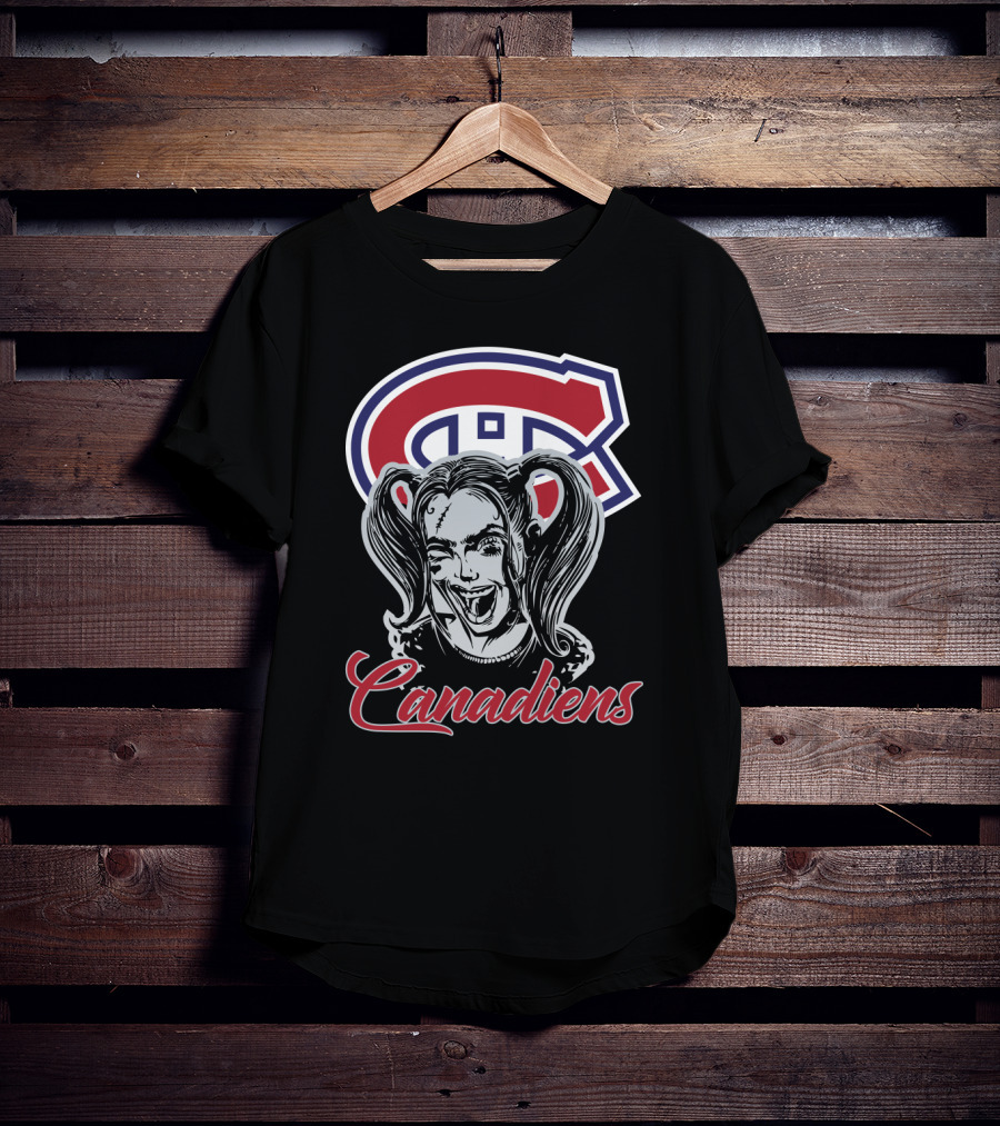 Harley Quinn Joker Montreal Canadiens Fans T-Shirt