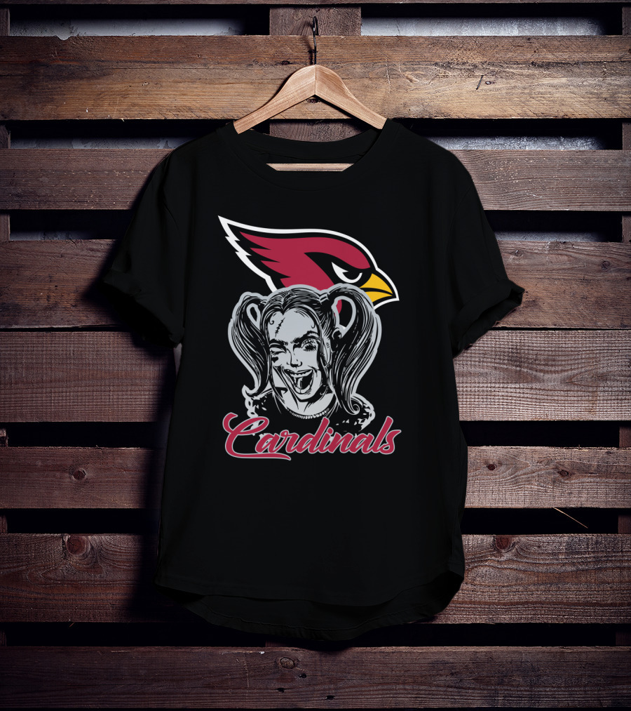 Harley Quinn And Arizona Cardinals Fans Cardinals T-Shirt