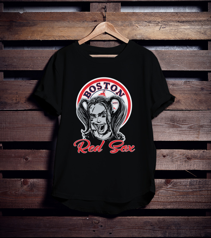 Boston Red Sox And Harley Quinn Fans T-Shirt