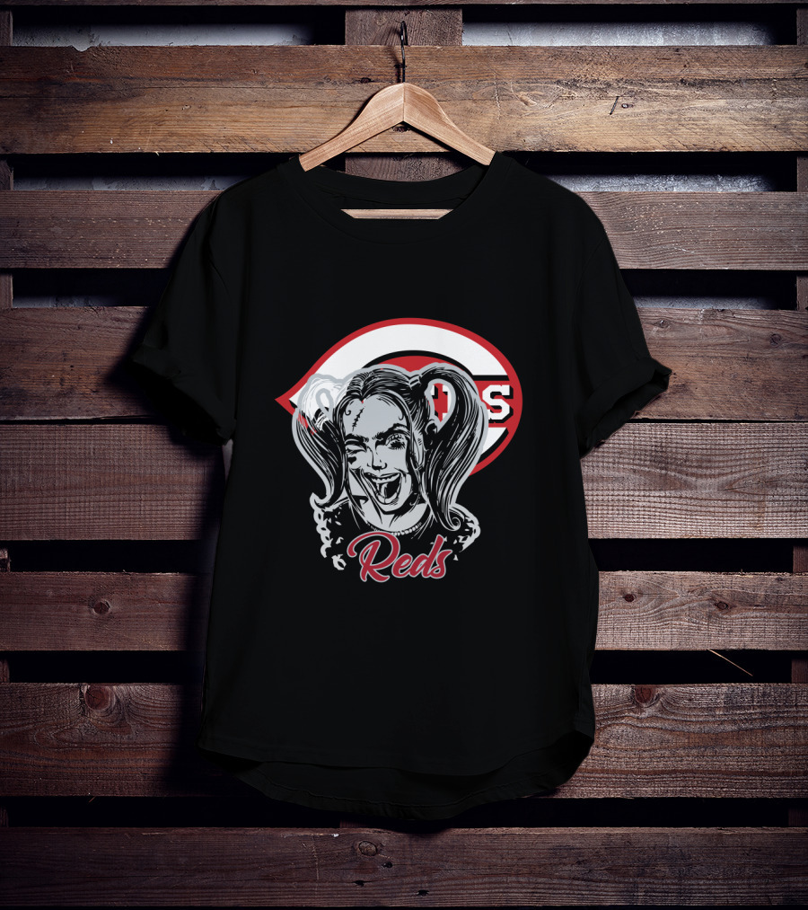 Reds Fans Harley Quinn Cincinnati Baseball T-Shirt