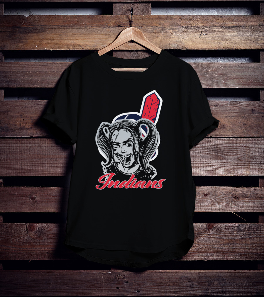 Indians Harley Quinn Fans T-Shirt