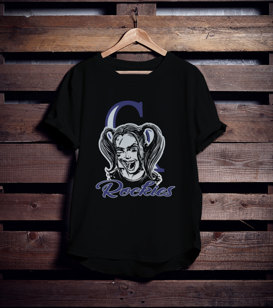 Harley Quinn Colorado Rockies Fans C Rockies T-Shirt
