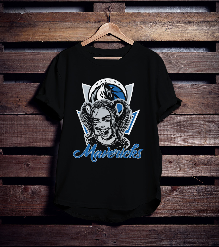 Dallas Mavericks Harley Quinn Fan Mashup T-Shirt