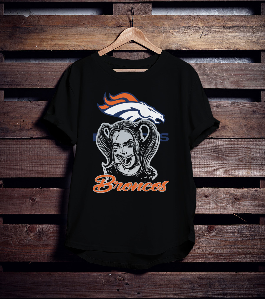 Harley Quinn Broncos Fans Denver Broncos T-Shirt