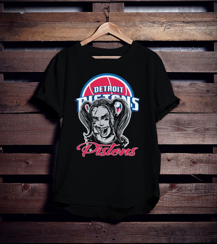 Detroit Pistons Harley Quinn Fans T-Shirt