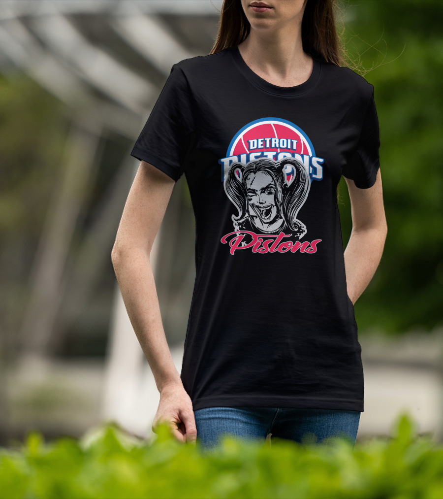 Detroit Pistons Harley Quinn Fans T-Shirt