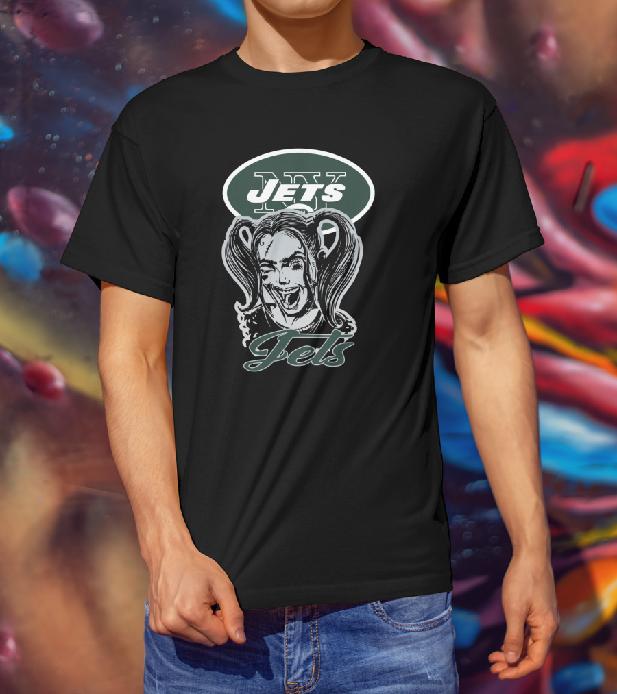 Harley Quinn New York Jets Nfl Fans T-Shirt