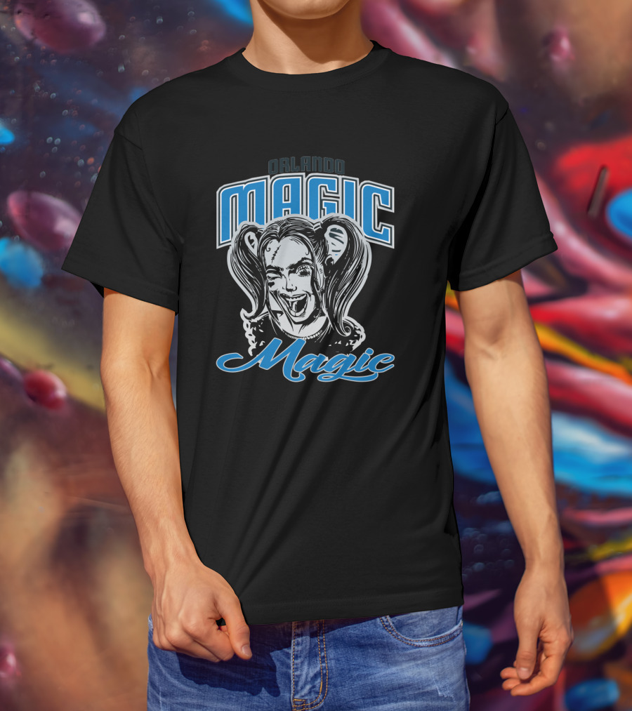 Orlando Magic Fans Harley Quinn Mashup T-Shirt