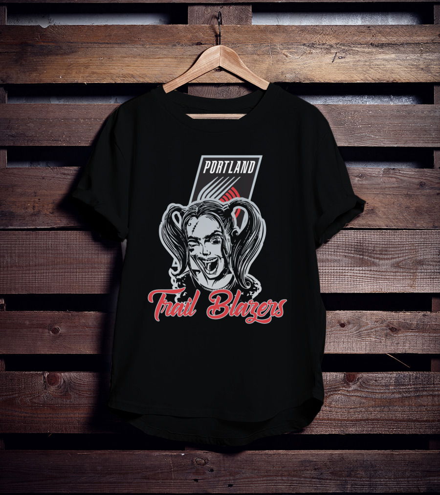 Portland Trail Blazers Harley Quinn Fan T-Shirt