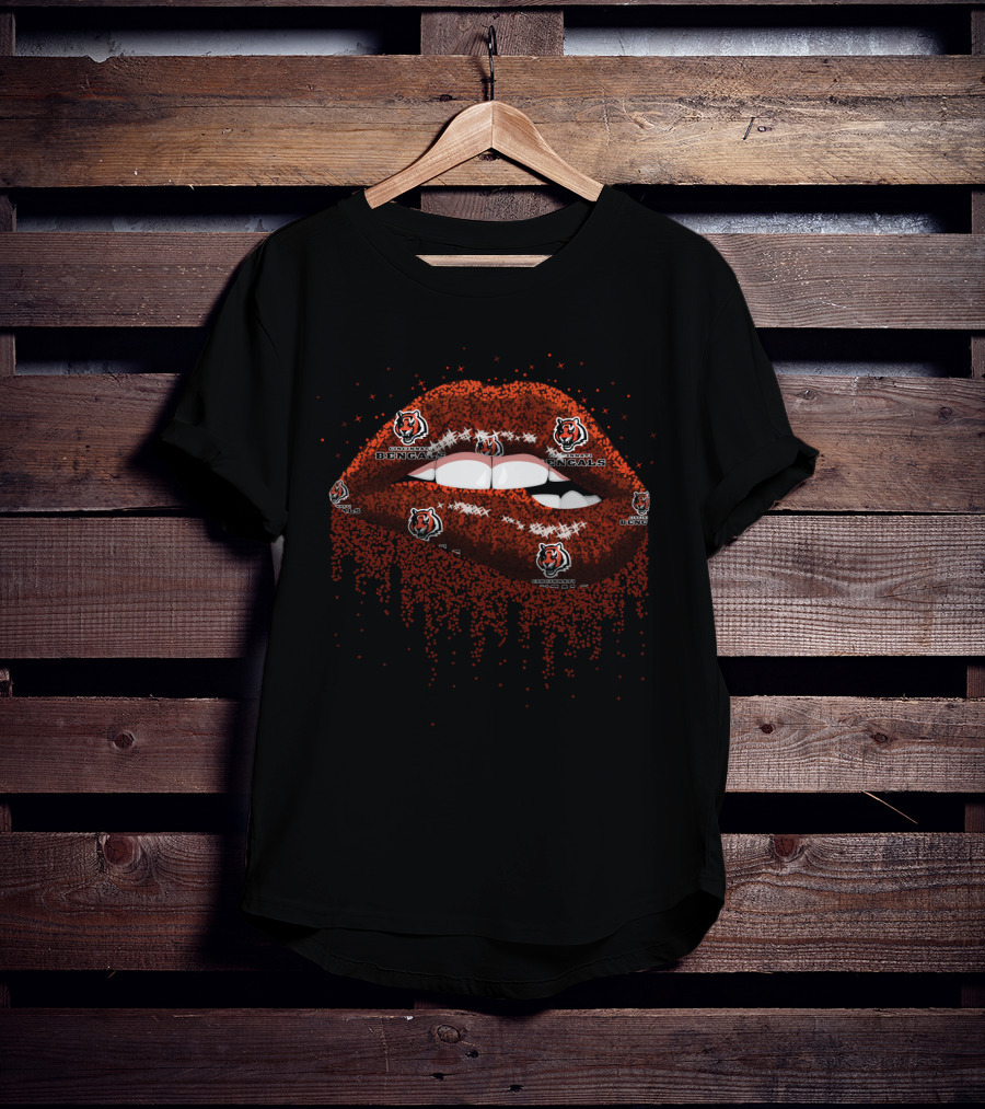 Cincinnati Bengals Lips Fan Expression T-Shirt