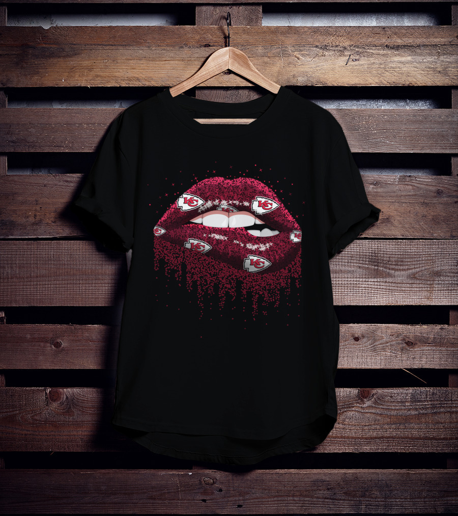 Glitter Lips Kc Chiefs T-Shirt