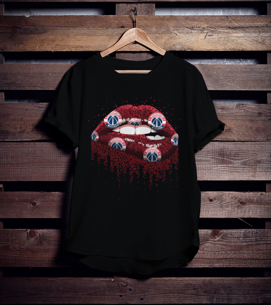 Washington Wizards Lips Fan Style T-Shirt