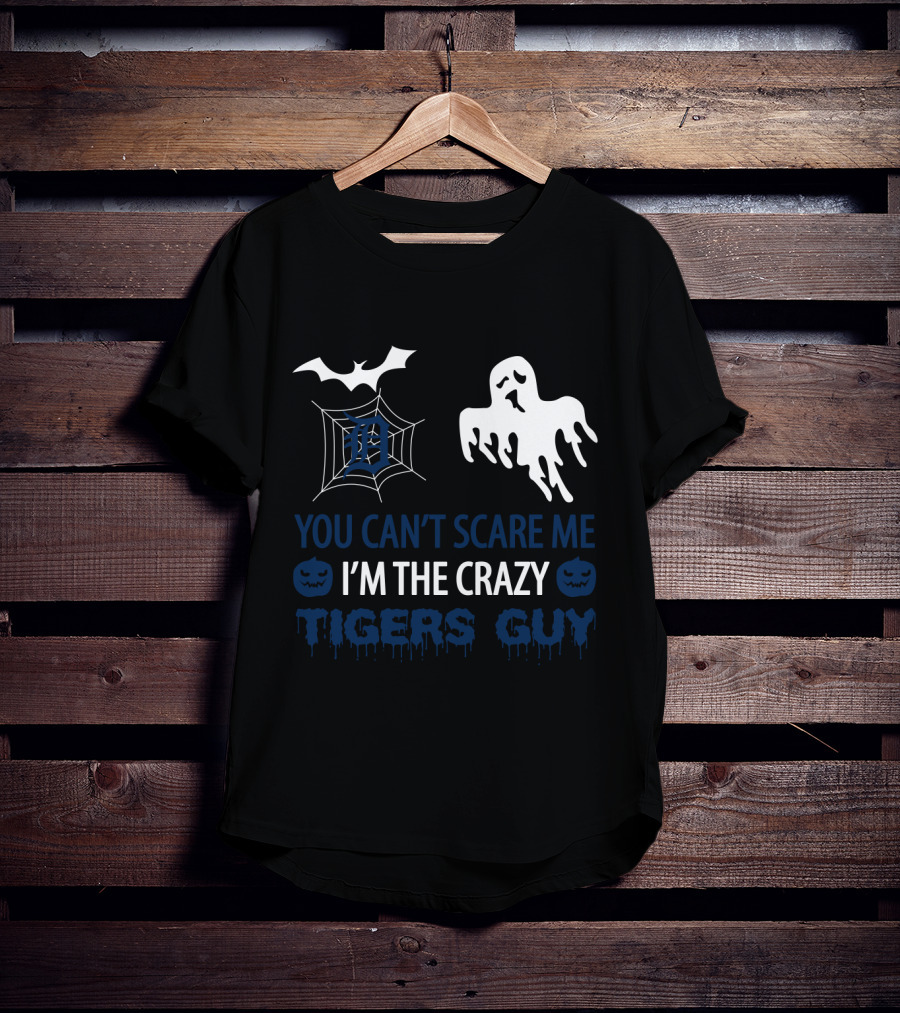You Can't Scare Me I'm The Crazy Tigers Guy Halloween Ghost Bat Web T-Shirt