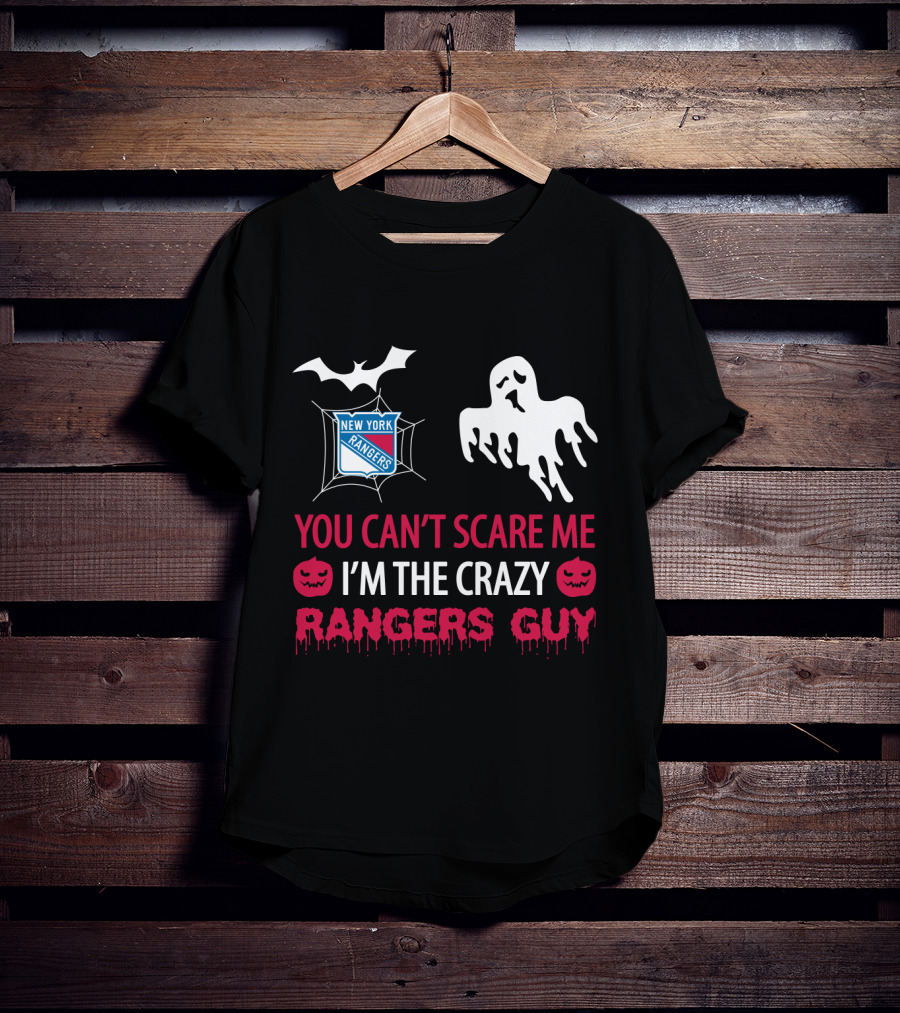 Halloween New York Rangers You Can't Scare Me I'm The Crazy Rangers Guy T-Shirt