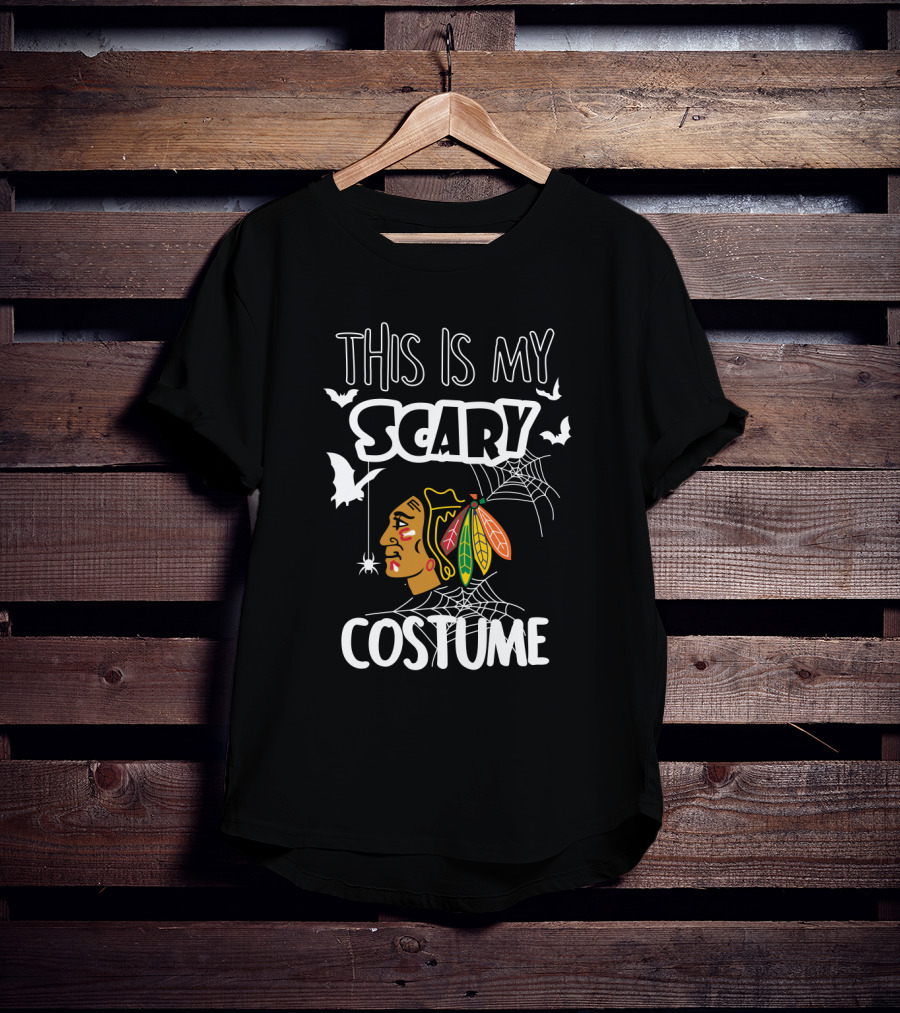 This Is My Scary Costume Chicago Blackhawks Halloween T-Shirt