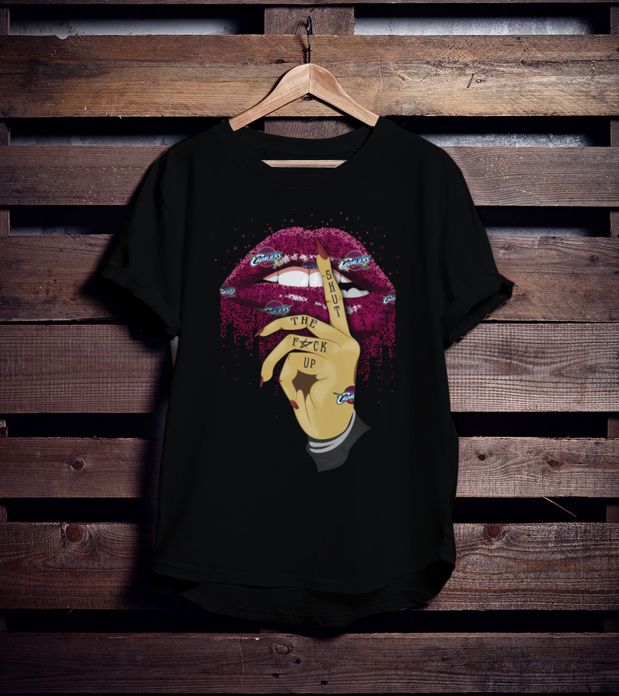 Cleveland Cavaliers Lips Shut Up Statement T-Shirt