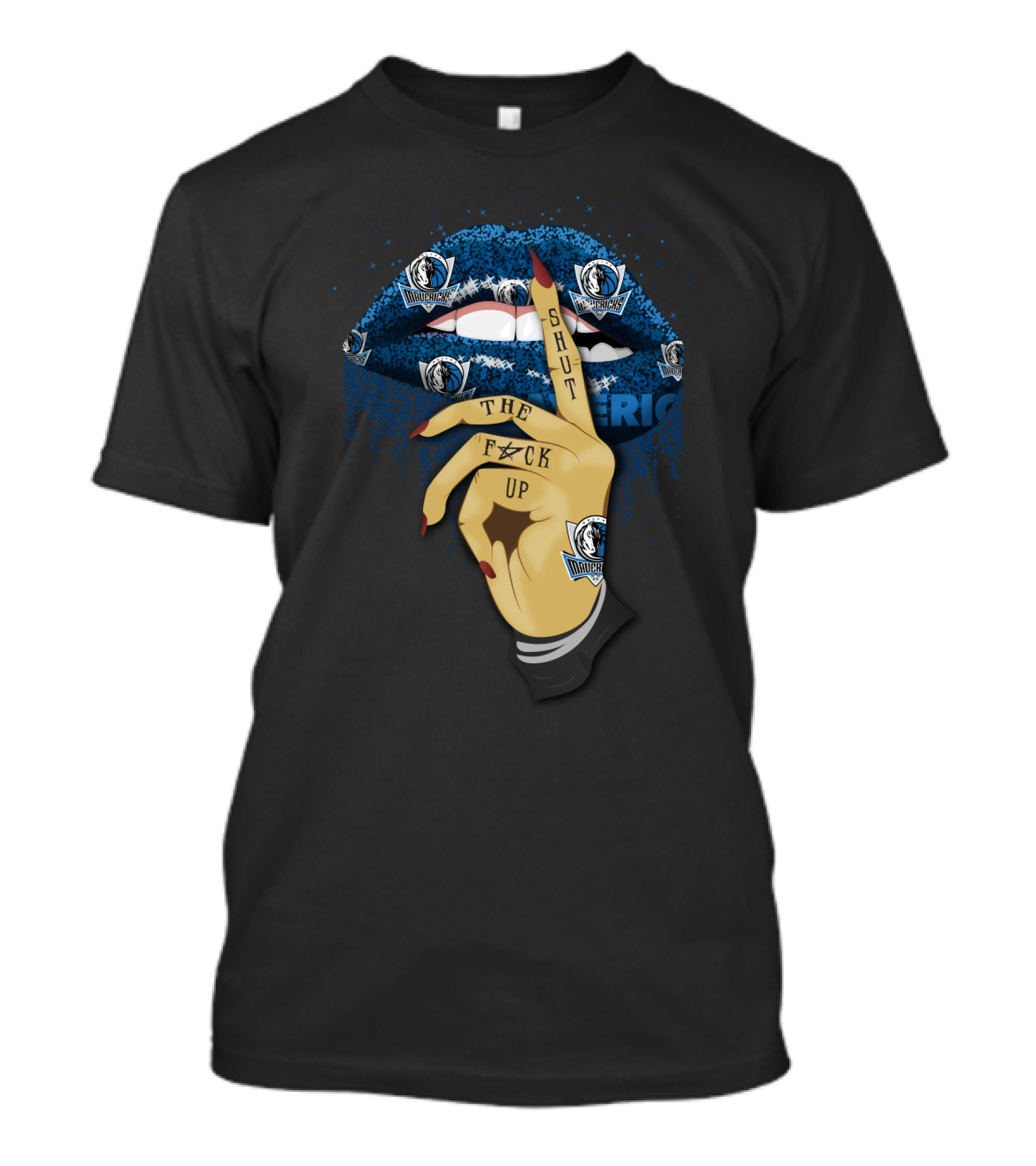 Shut Up Lip Dallas Mavericks T-Shirt