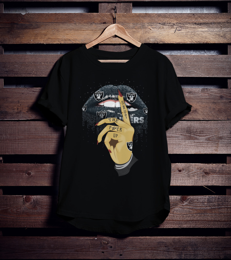 Glitter Lip Raiders Shut The F Up T-Shirt