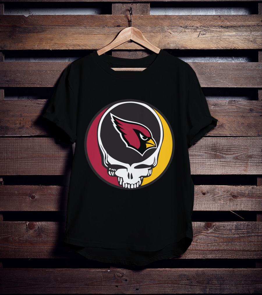 Grateful Dead Arizona Cardinals Skull T-Shirt