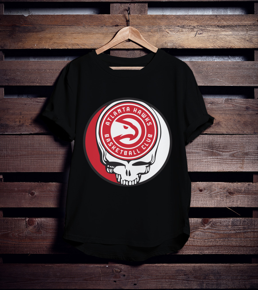 Atlanta Hawks Basketball Club Grateful Dead Skull T-Shirt