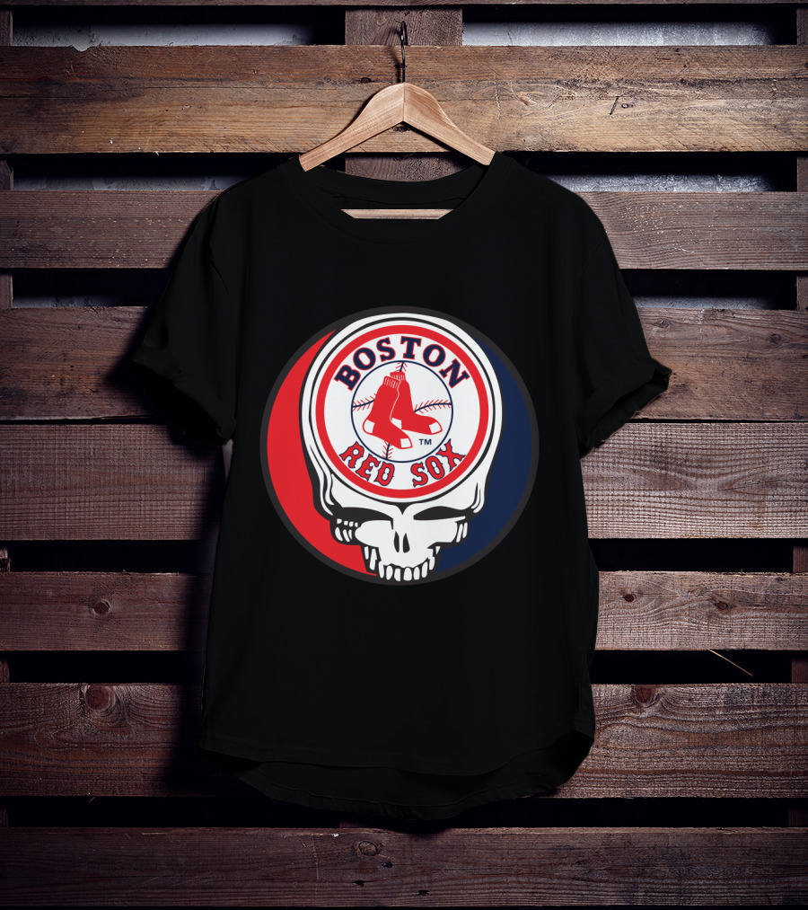 Boston Red Sox Skull Logo Grateful Dead Fans Baseball Teams T-Shirt