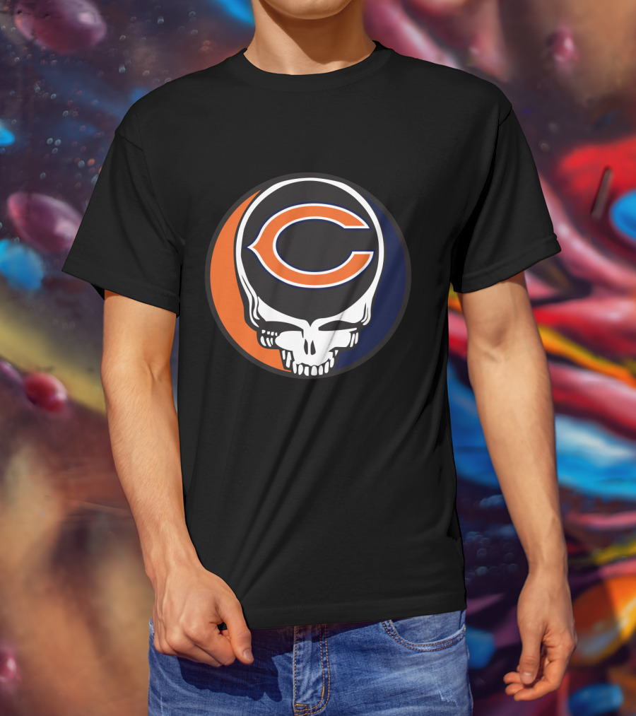 Grateful Dead Chicago Bears Skull T-Shirt