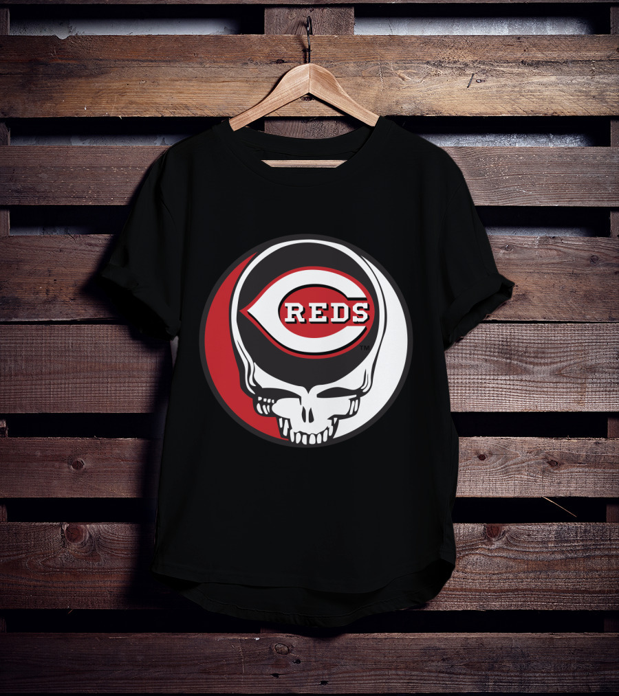 Steal Your Face Cincinnati Reds Logo Grateful Dead Fans T-Shirt
