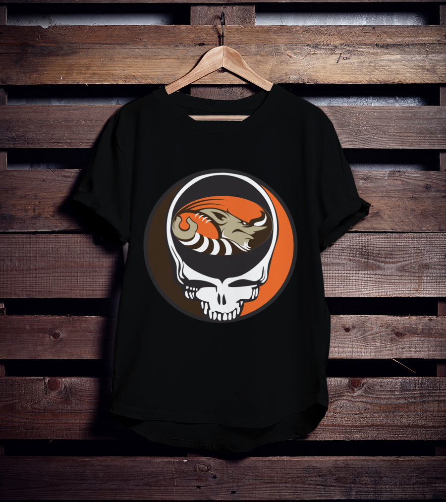 Grateful Dead Steal Your Face Cleveland Browns Football Enthusiast T-Shirt