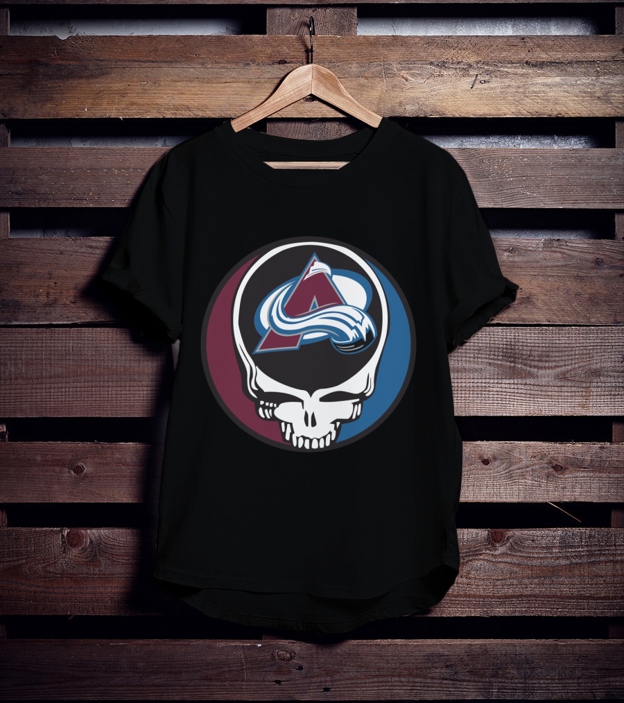 Colorado Avalanche Grateful Dead Steal Your Face Hockey Fan T-Shirt