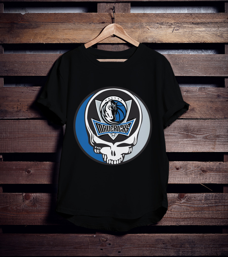 Grateful Dead Steal Your Face Dallas Mavericks Logo Combo T-Shirt