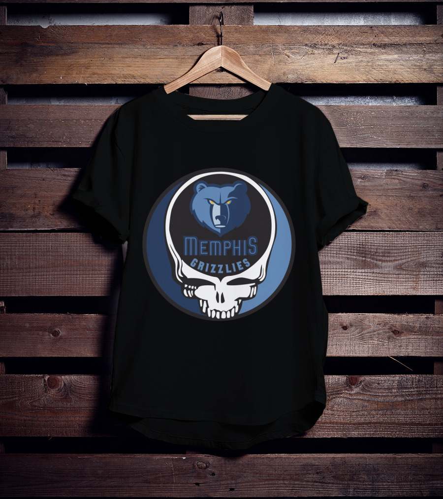 Memphis Grizzlies Steal Your Face Grateful Dead Mashup T-Shirt