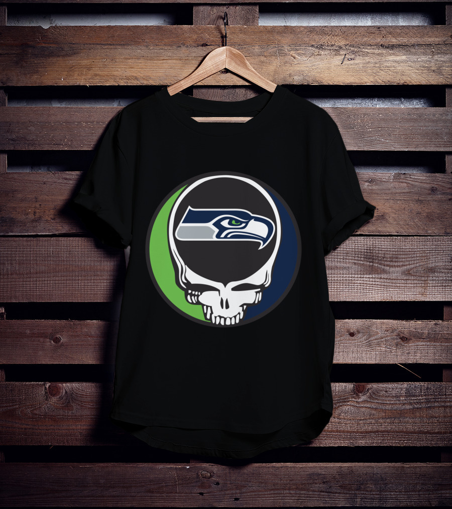 Grateful Dead Seattle Seahawks Skull T-Shirt