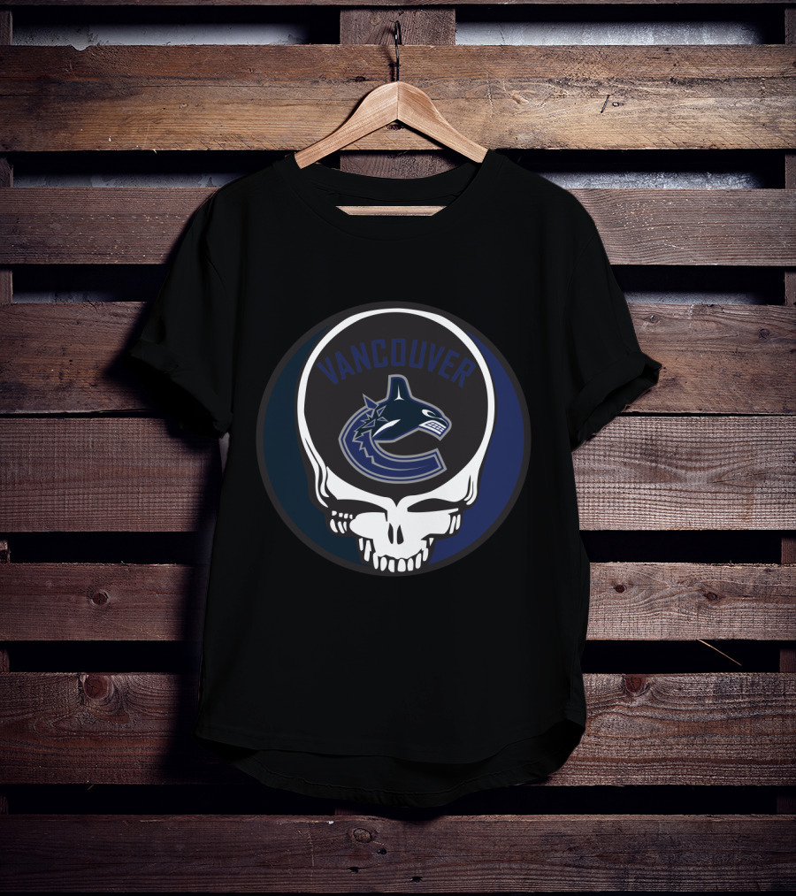 Vancouver Canucks Grateful Dead Steal Your Face Fan T-Shirt