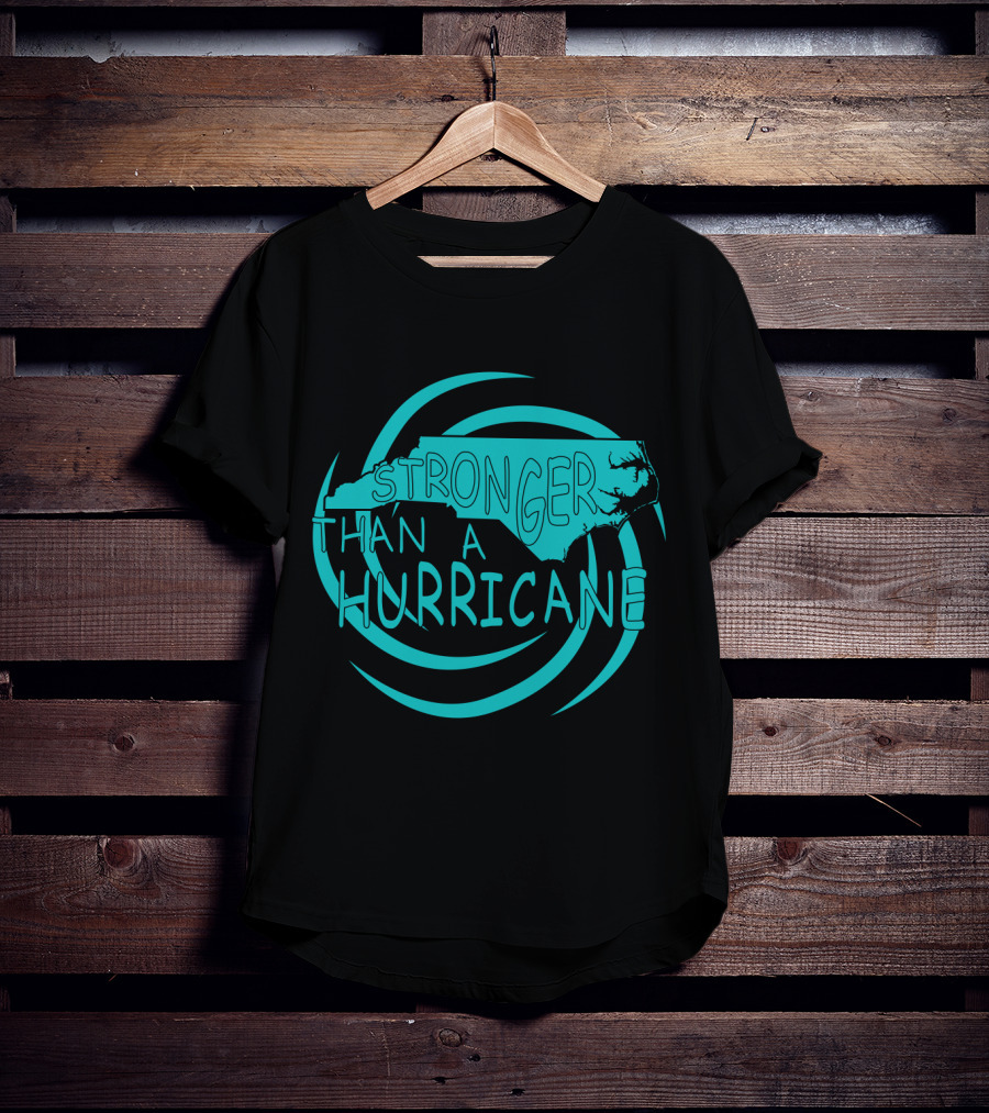Stronger Than A Hurricane North Carolina Swirl T-Shirt