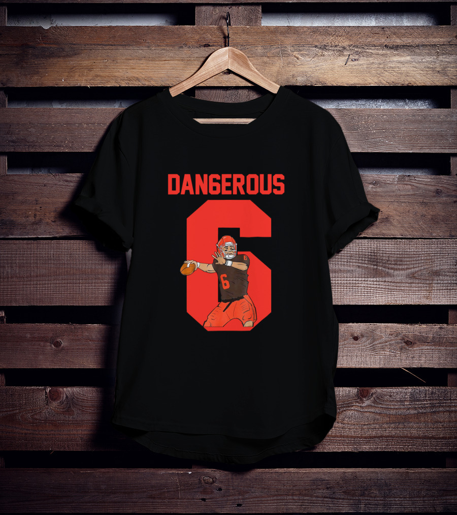 Dangerous Quarterback Number 6 T-Shirt
