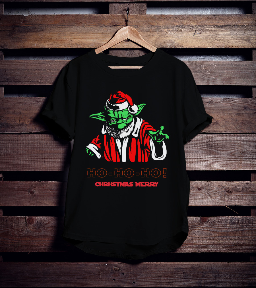 Ho Ho Ho Yoda Santa Christmas Merry Star Wars T-Shirt