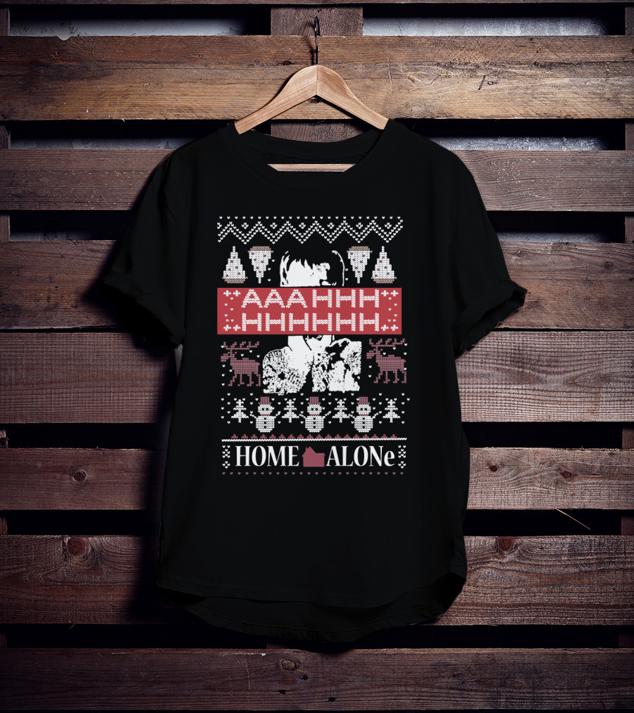 Home Alone Aaahhhhhhhhh Ugly Christmas T-Shirt