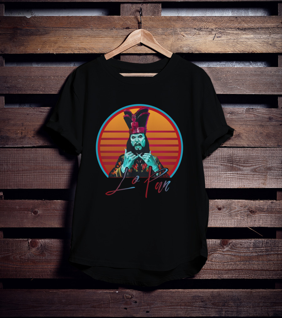 Lo Pan Big Trouble In Little China Retro Sunset Aesthetic T-Shirt