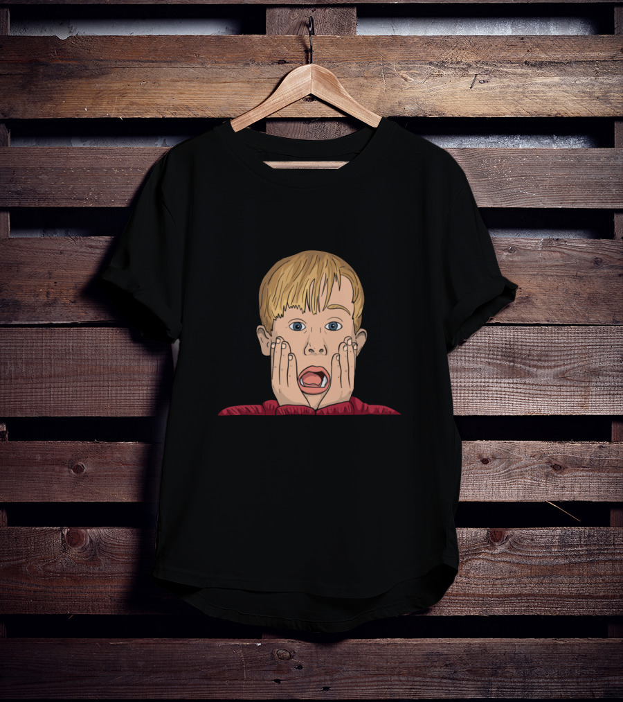 Merry Christmas Ya Filthy Animal Home Alone Surprise Expression Iconic Phrase T-Shirt